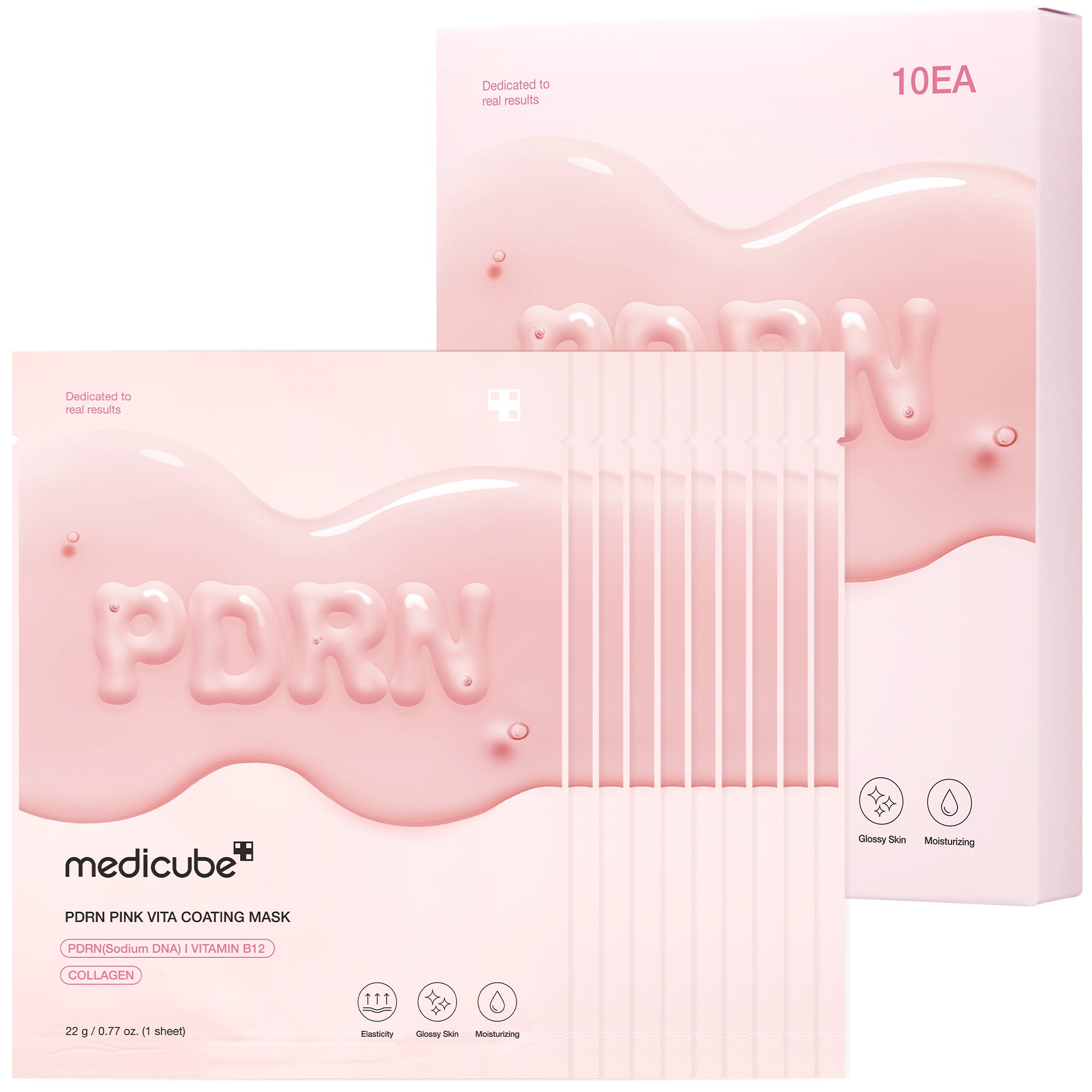 máscara de folha de revestimento pdrn pink vita