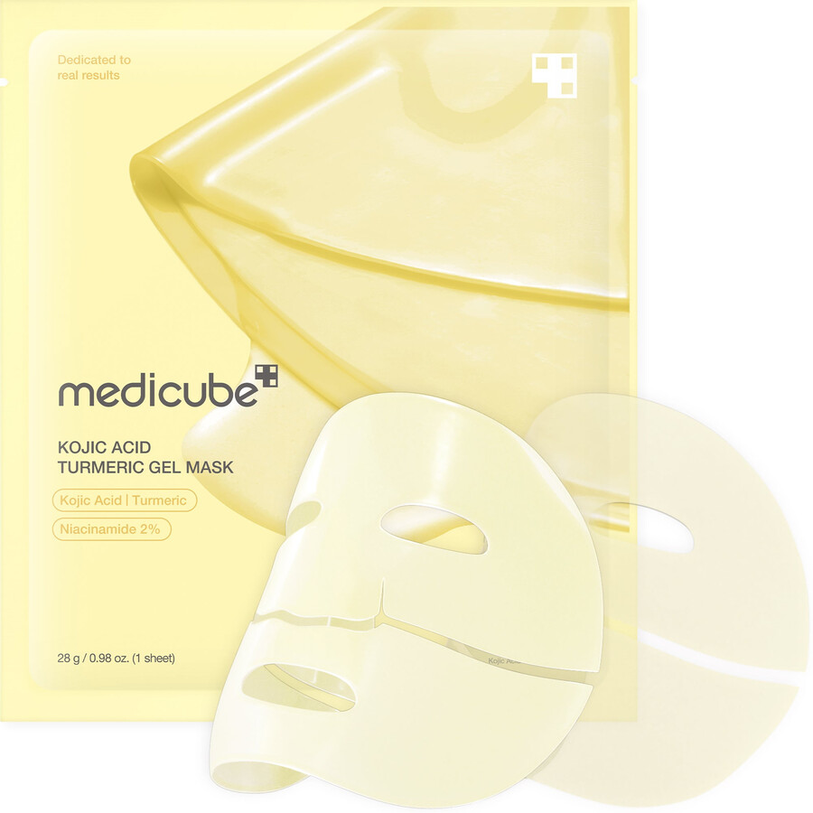máscara de gel medicube kojic acid turmeric gold jelly