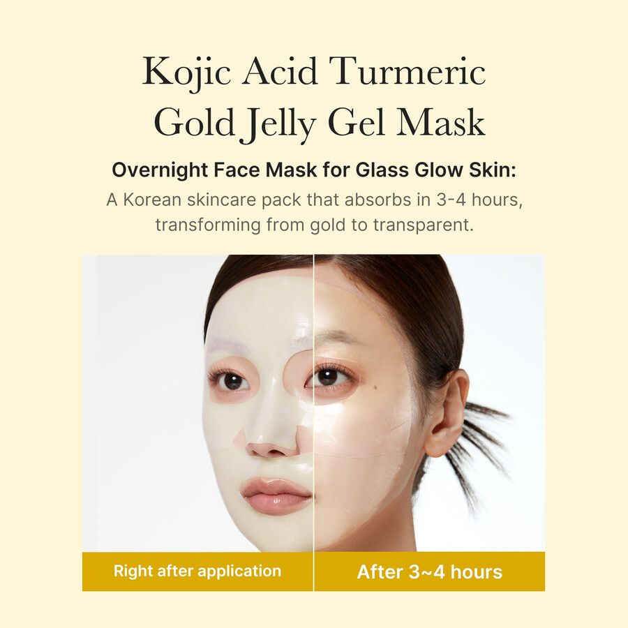 máscara de gel medicube kojic acid turmeric gold jelly