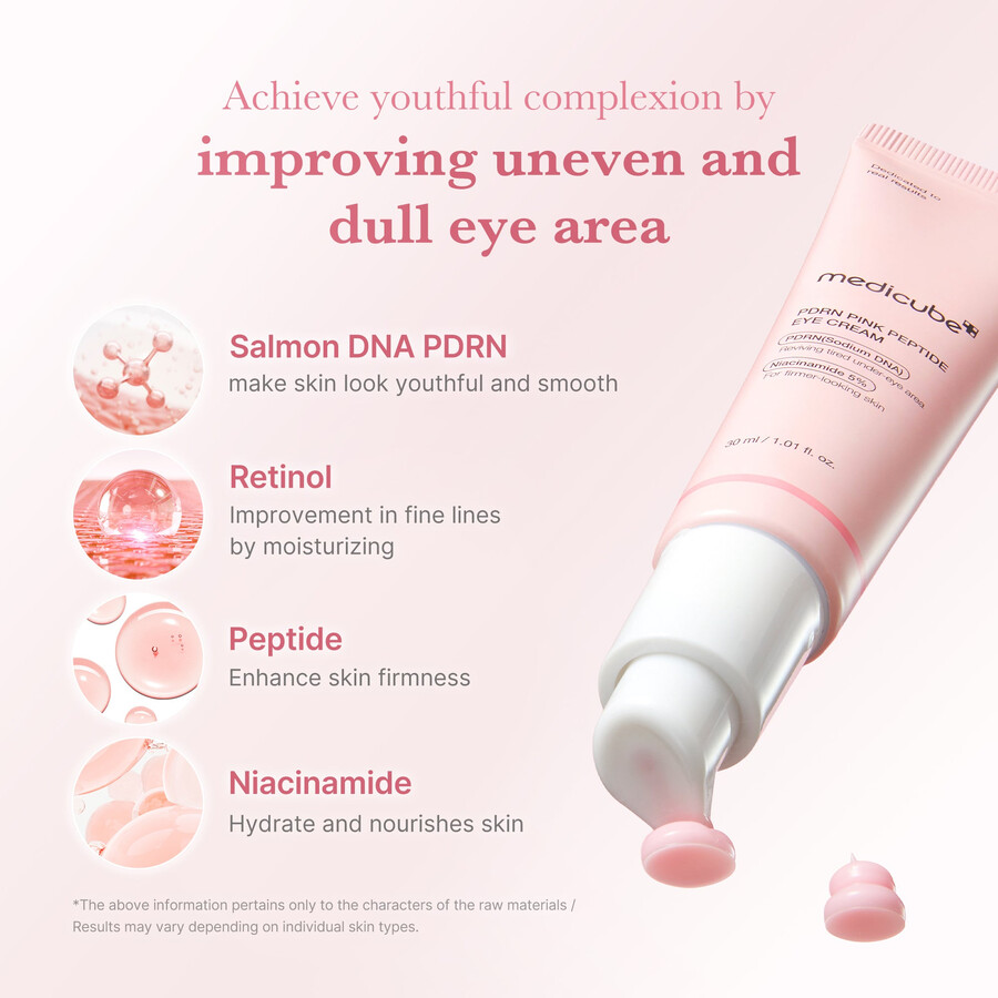 creme para os olhos medicube pdrn pink peptide