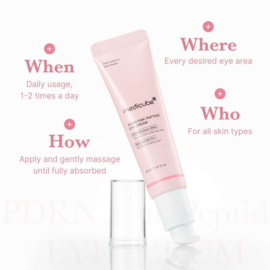 creme para os olhos medicube pdrn pink peptide