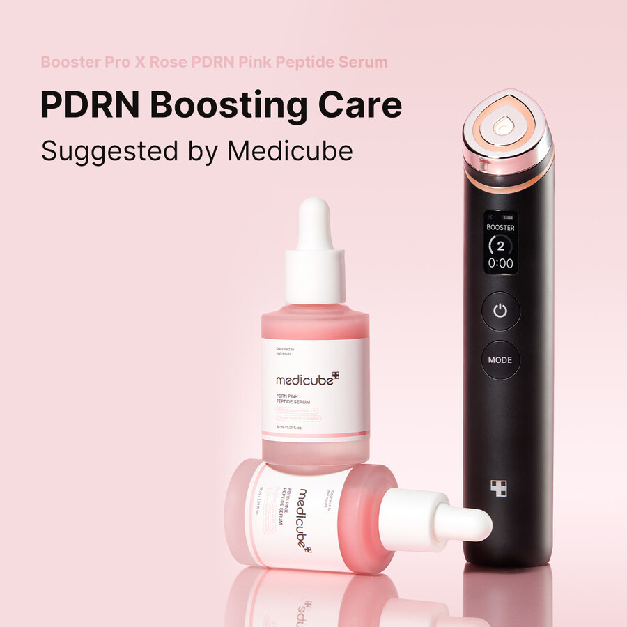soro peptídico rosa medicube pdrn