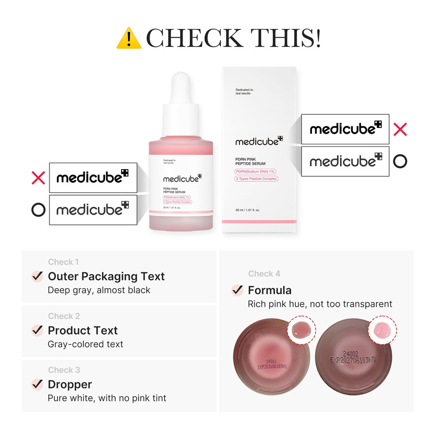 soro peptídico rosa medicube pdrn