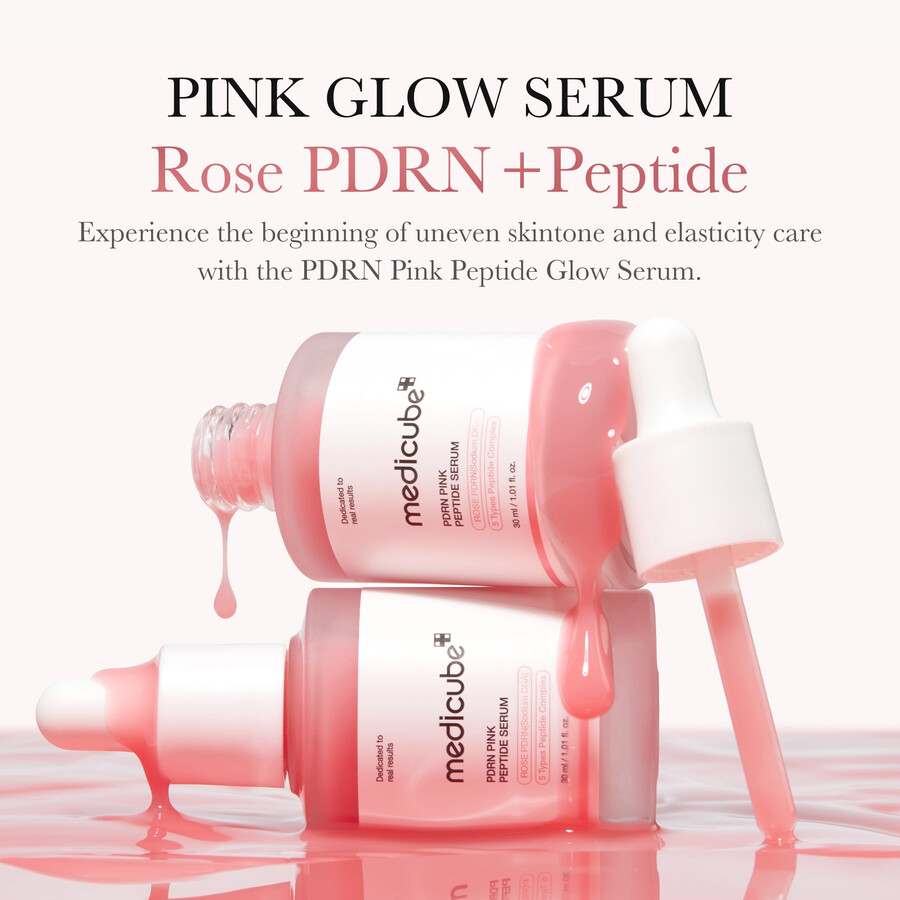 soro peptídico rosa medicube pdrn