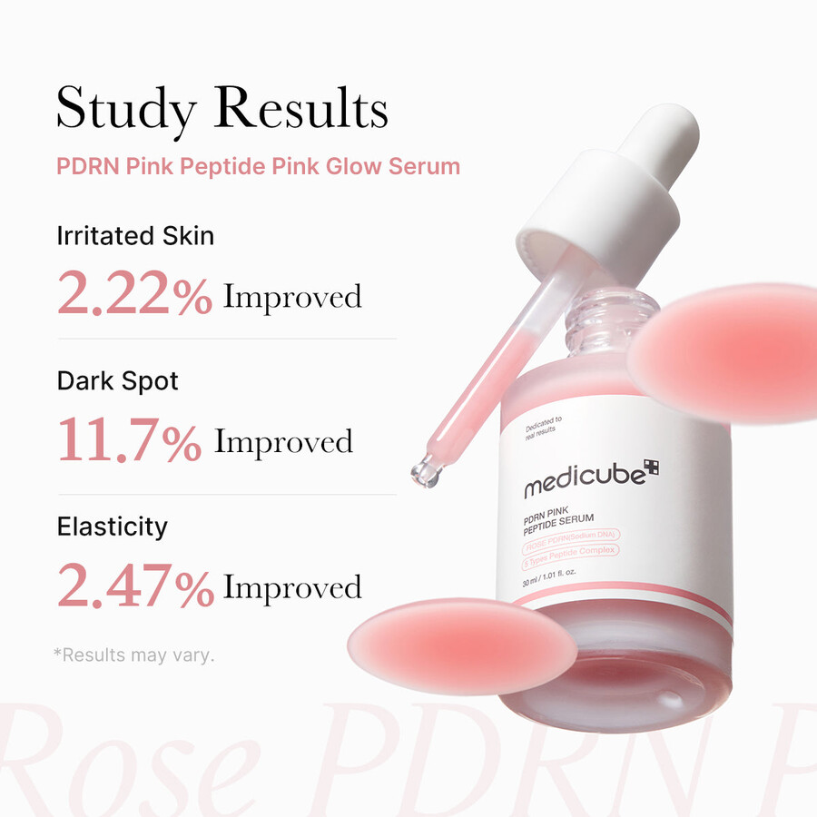 soro peptídico rosa medicube pdrn