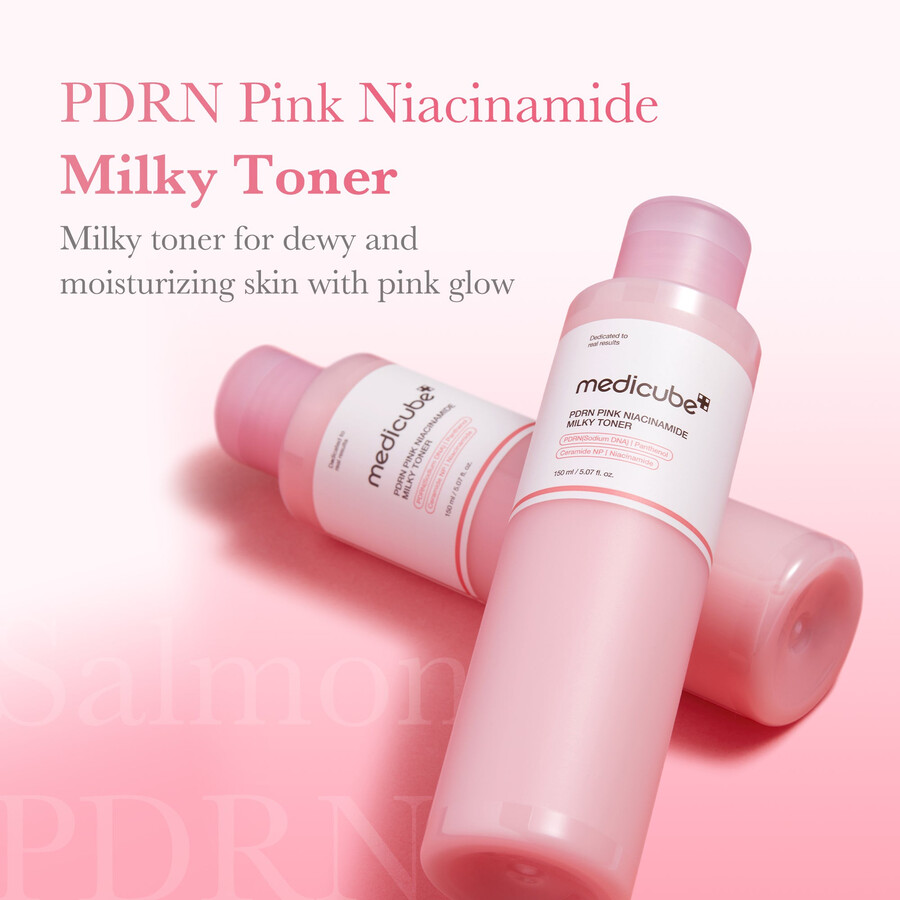 medicube pdrn pink niacinamide milky toner