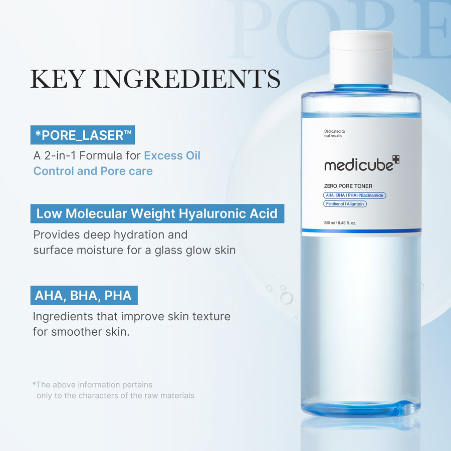 tônico medicube zero pore