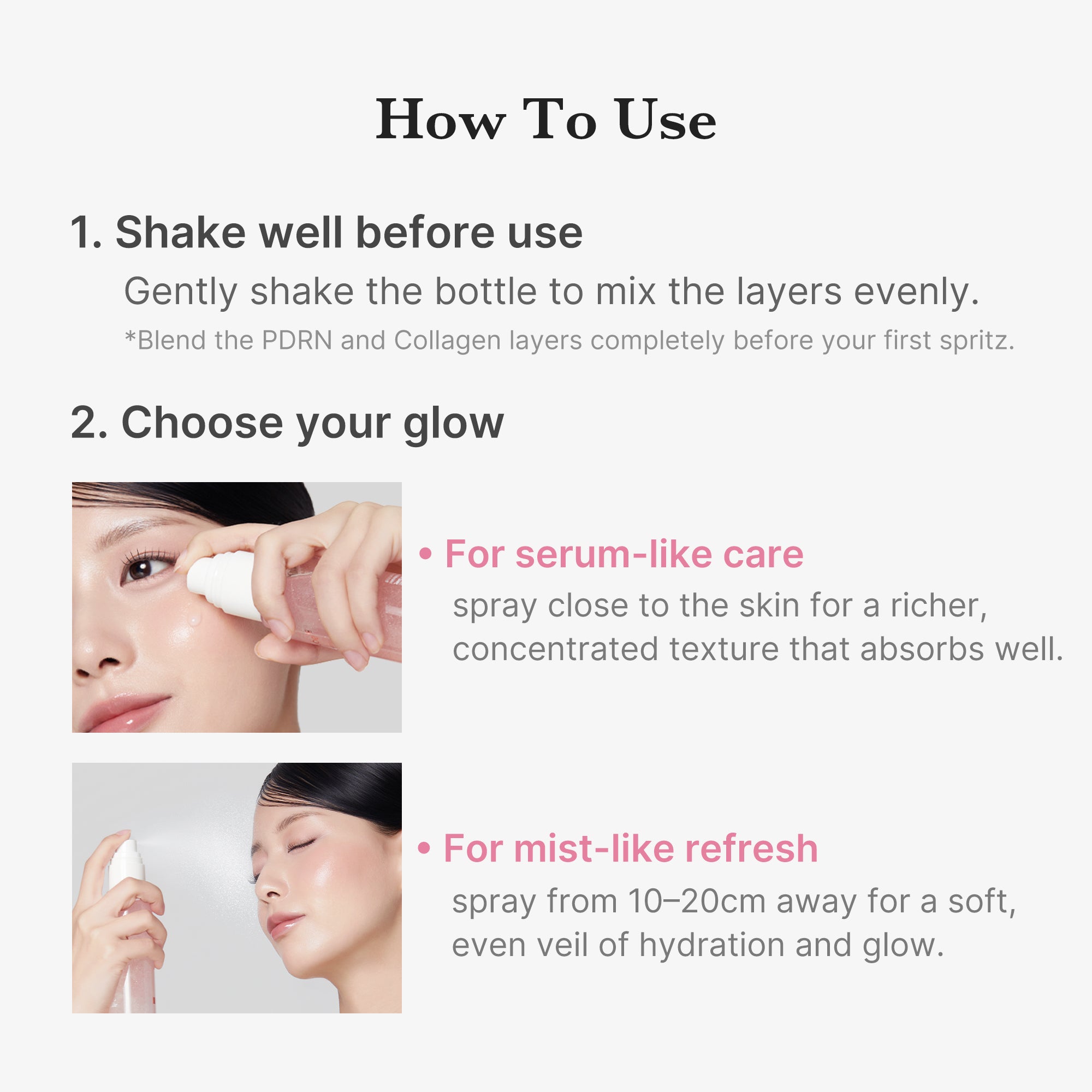 medicube pdrn colágeno jelly mist serum