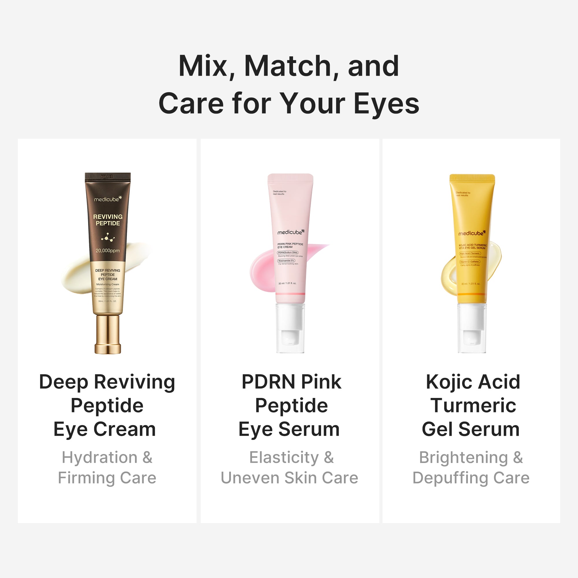 soro em gel para olhos com ácido kójico e cúrcuma